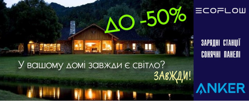 Акція на зарядні станції Anker