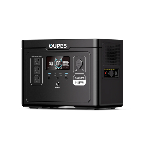 Портативная зарядная станция OUPES S015 (1500W/1488Wh, LiFePO4, быстрая зарядка)