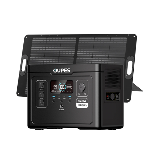 Портативная зарядная станция OUPES S015 (1500W/1488Wh, LiFePO4, быстрая зарядка)