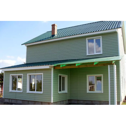 Виниловый сайдинг Альта-Профиль Alta-Siding 3660х230х11 мм, серо-зеленый