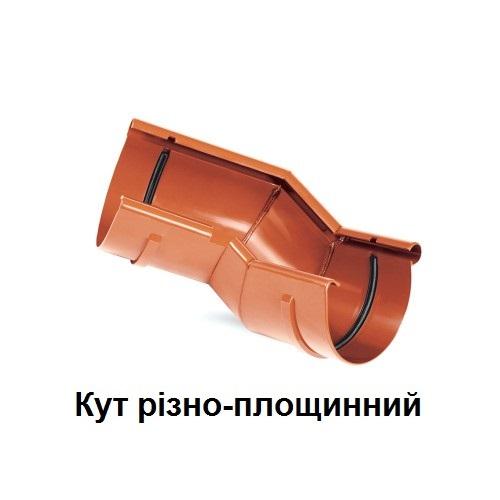 Угол желоба наружный произвольный 120-145° BRYZA 100 мм / белый