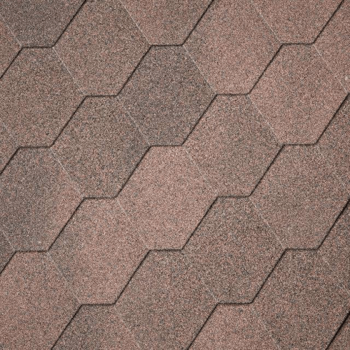 Бітумна черепиця Superglass Hex (07) Dual Brown