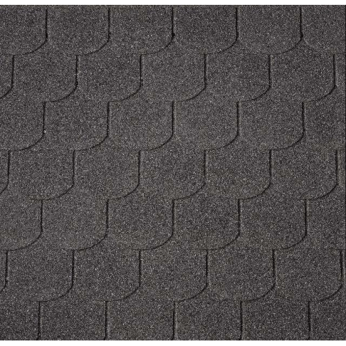 Бітумна черепиця NumberOne Biber (01) Black