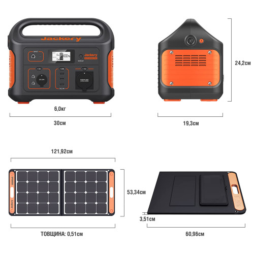 Зарядна станція Jackery Explorer 500 - 518Wh | 500W