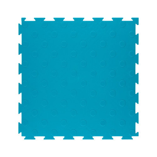 Модульна ПВХ плитка ВсеПласт "Преміум монетка" 387x387x5 мм бірюзовий