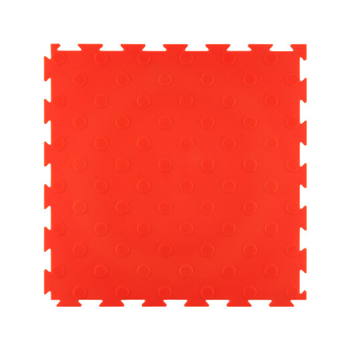 Модульна ПВХ плитка ВсеПласт "Преміум монетка" 387x387x5 мм супер помаранчевий