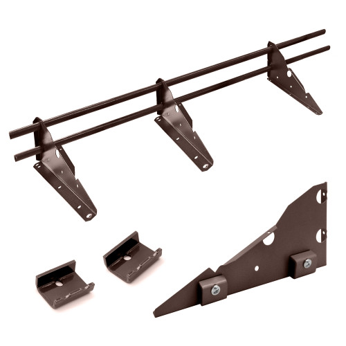 Снігозатримувач трубчастий для фальцевої покрівлі 3м, темно-коричневий